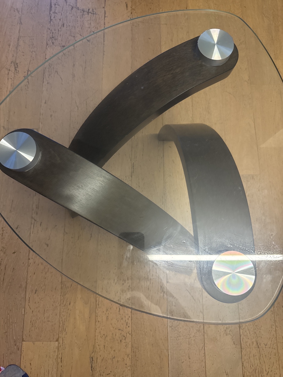 Glass Top Accent Table