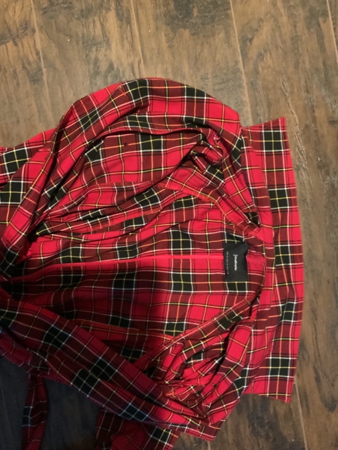 Red Plaid Trench Coat - photo 3
