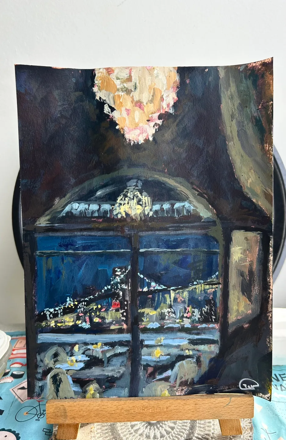 “Brooklyn Night” Original Acrylic Painting image indicator(2)