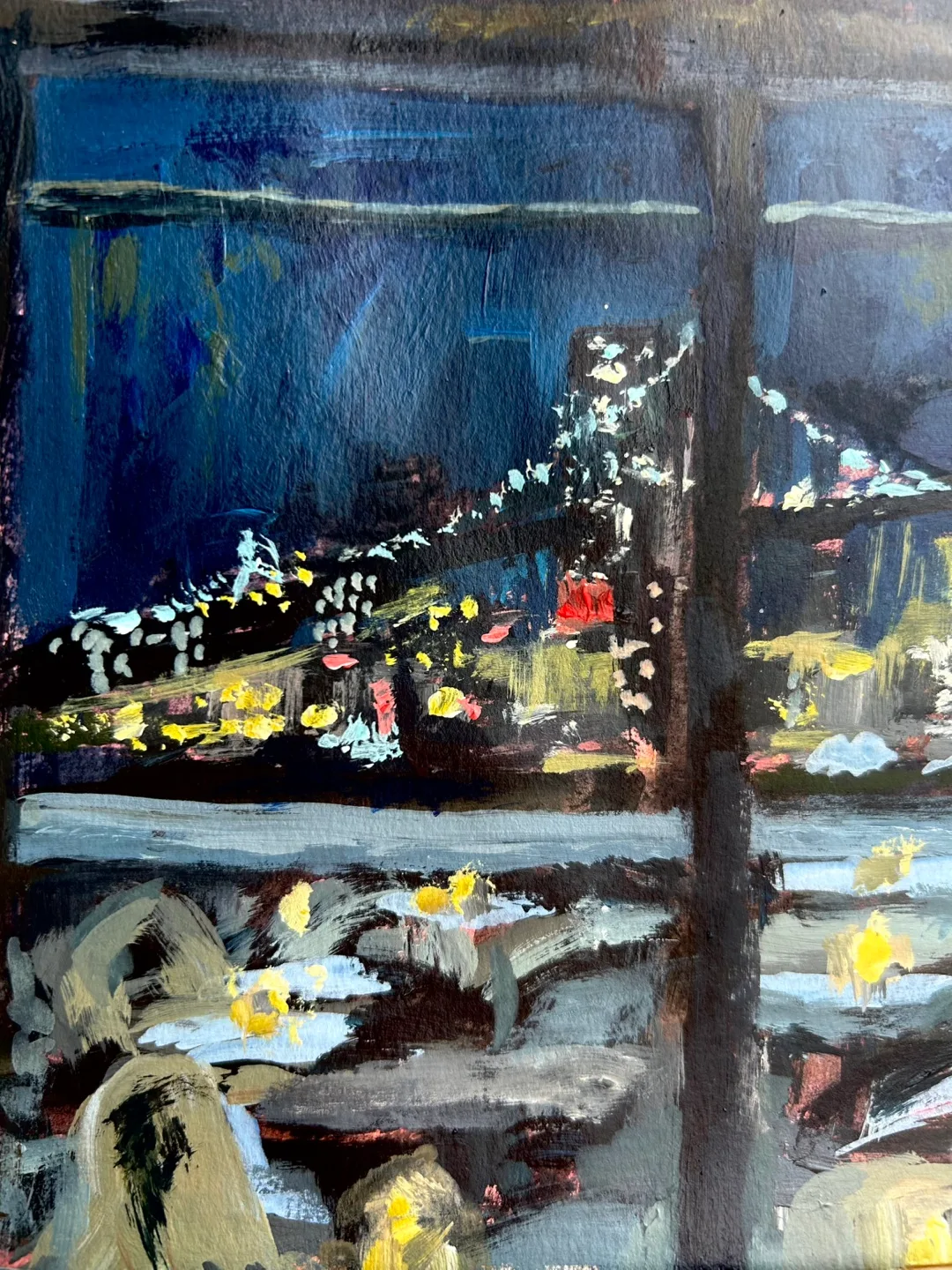 “Brooklyn Night” Original Acrylic Painting image indicator(5)