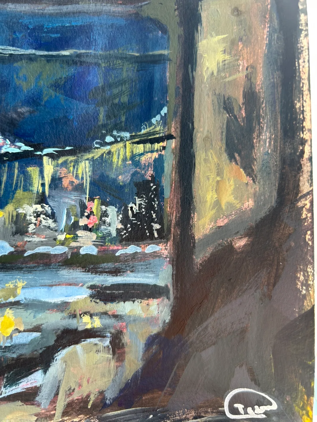 “Brooklyn Night” Original Acrylic Painting image indicator(6)