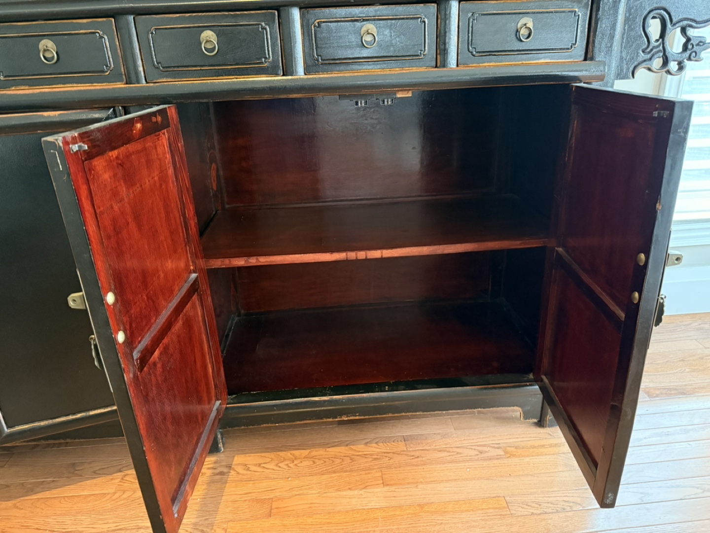 Negotiable - Black Antique Buffet Server - photo 3