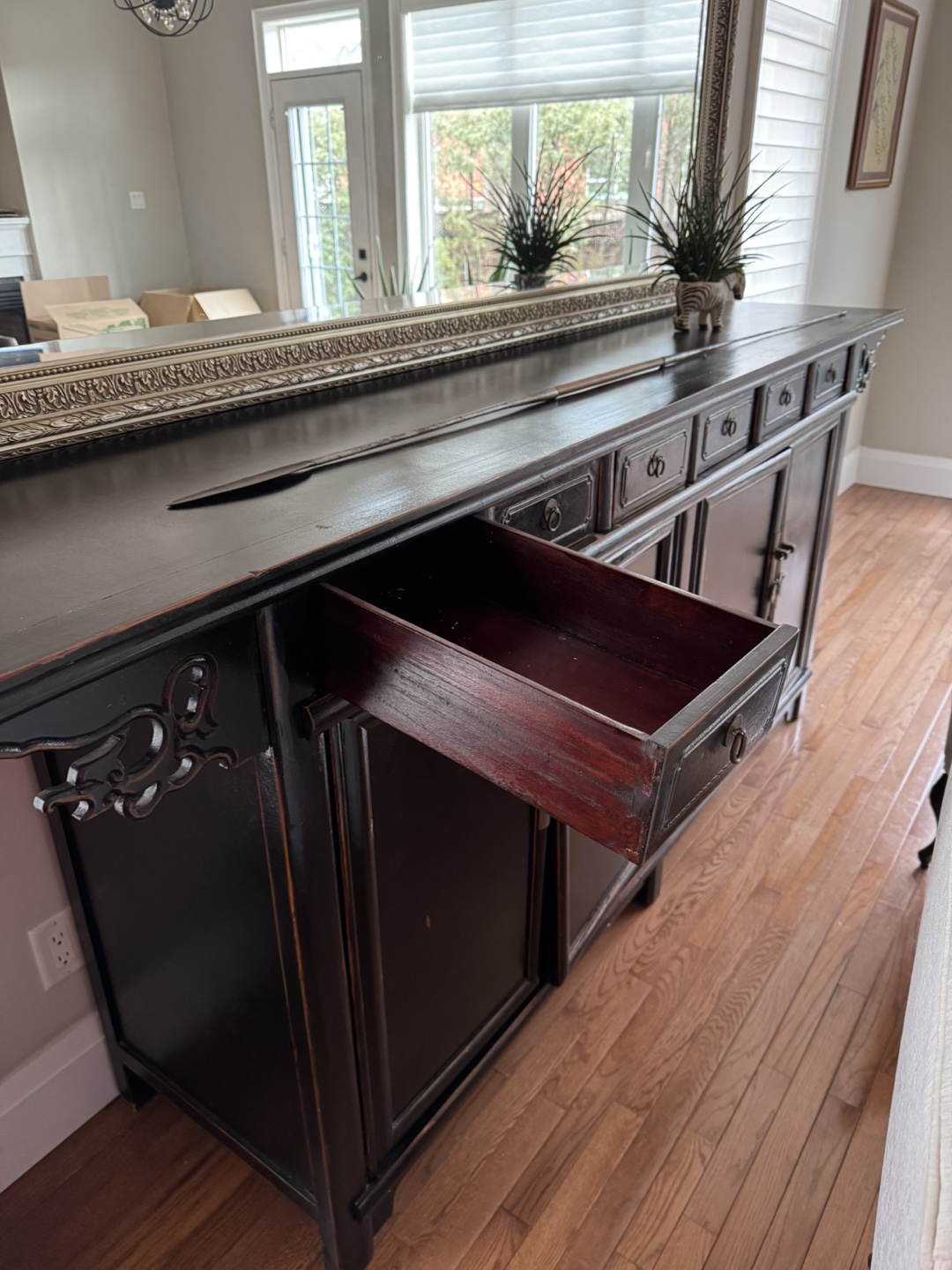 Negotiable - Black Antique Buffet Server - photo 4