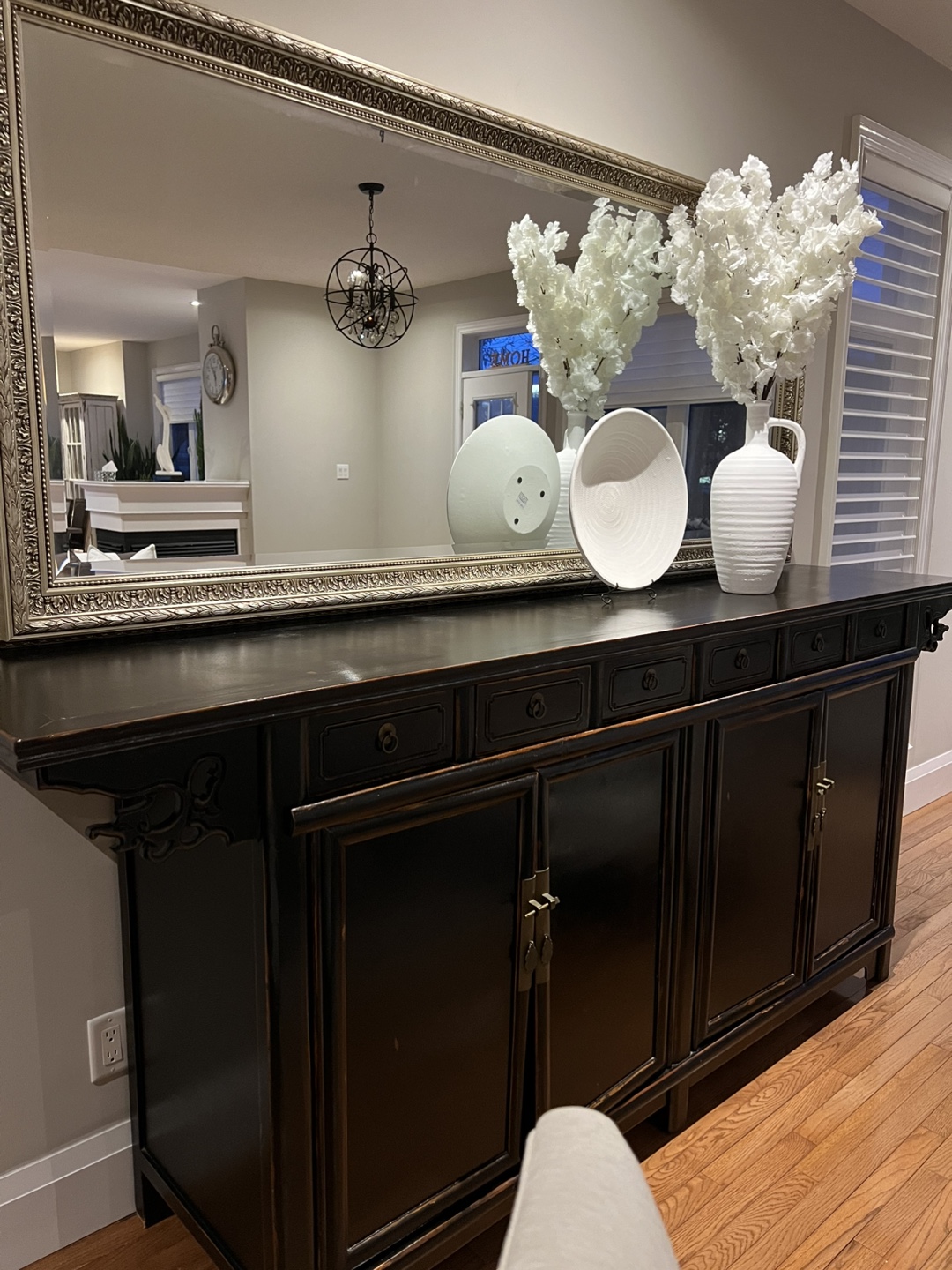 Negotiable - Black Antique Buffet Server - photo 2