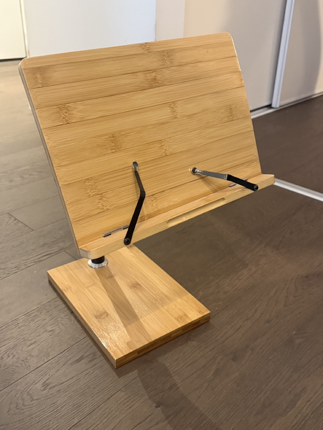 Adjustable Bamboo Tablet & Book Stand - photo 2