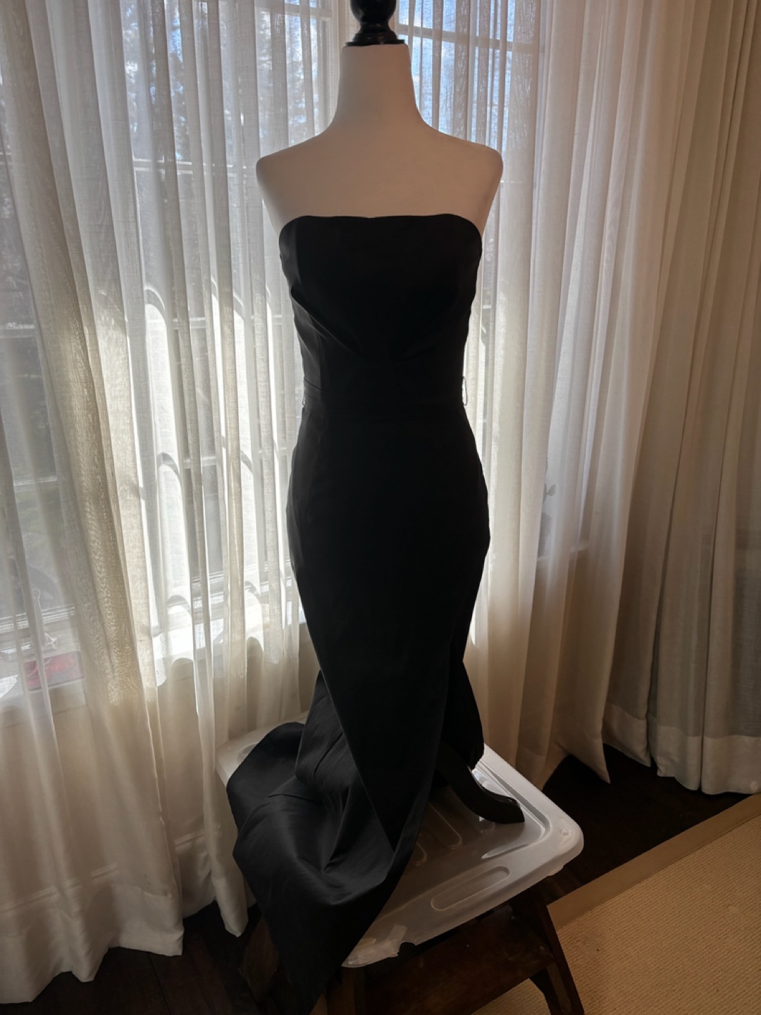 Stunning Black Strapless Maxi Dress