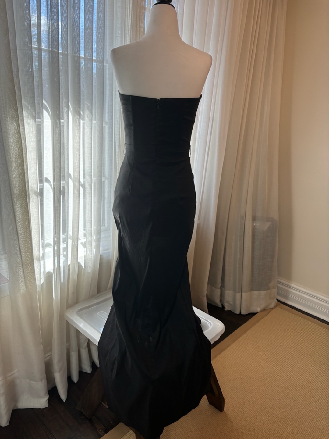 Stunning Black Strapless Maxi Dress - photo 2