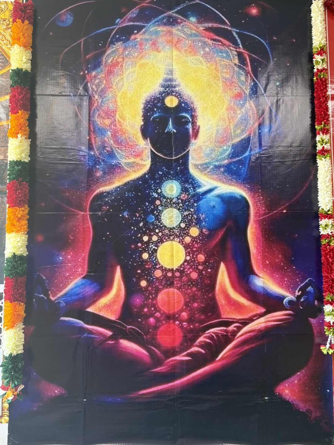 Vibrant Chakra Meditation Wall Hanging
