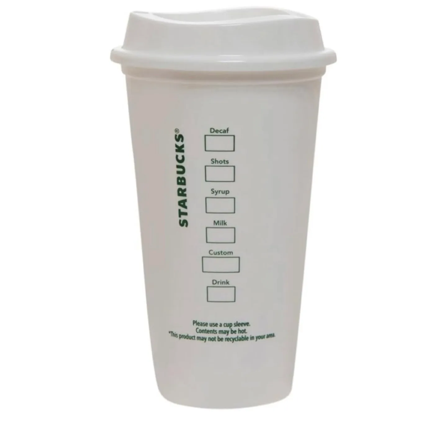 Brand New Starbucks Reusable Plastic Cup with Lid image indicator(4)