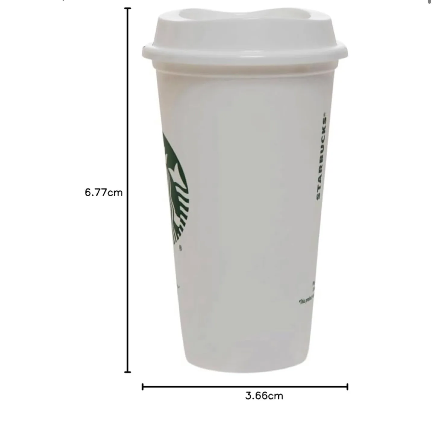 Brand New Starbucks Reusable Plastic Cup with Lid image indicator(5)