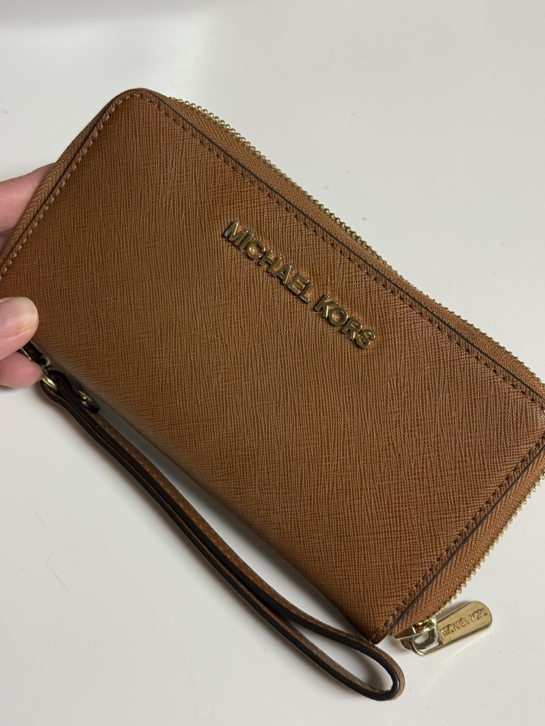 Michael Kors Brown Leather Zip-Around Wallet - photo 2
