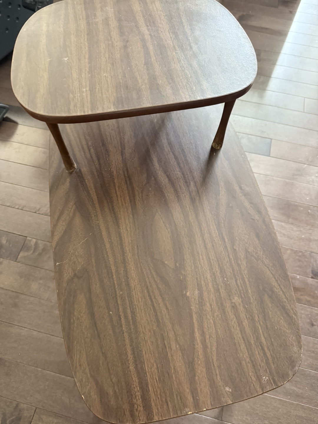 Vintage Mid-Century Modern Two-Tier Side Table - photo 4