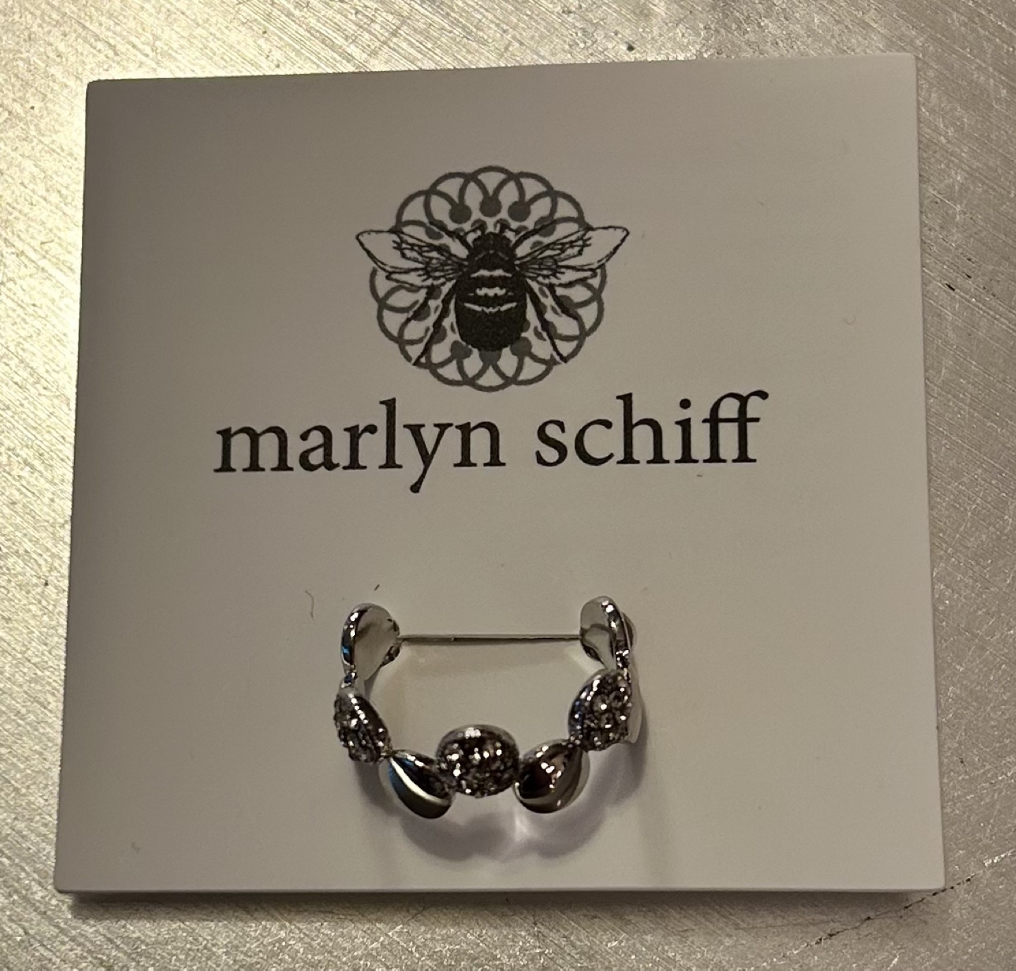 ✨✨Marlyn Schiff Sparkling CZ Pave Multi Disc Adjustable Ring