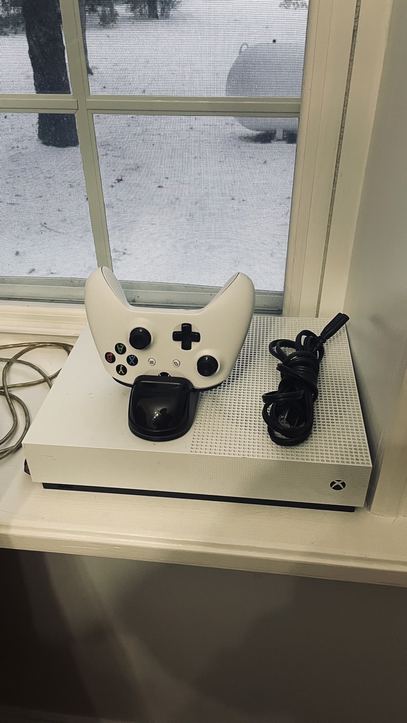 Xbox One S Console with Controller and Charging Stand