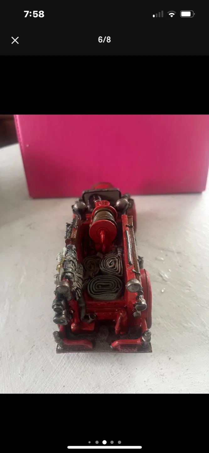 Vintage Firetruck and Gas Pump Collectible Set image indicator(3)