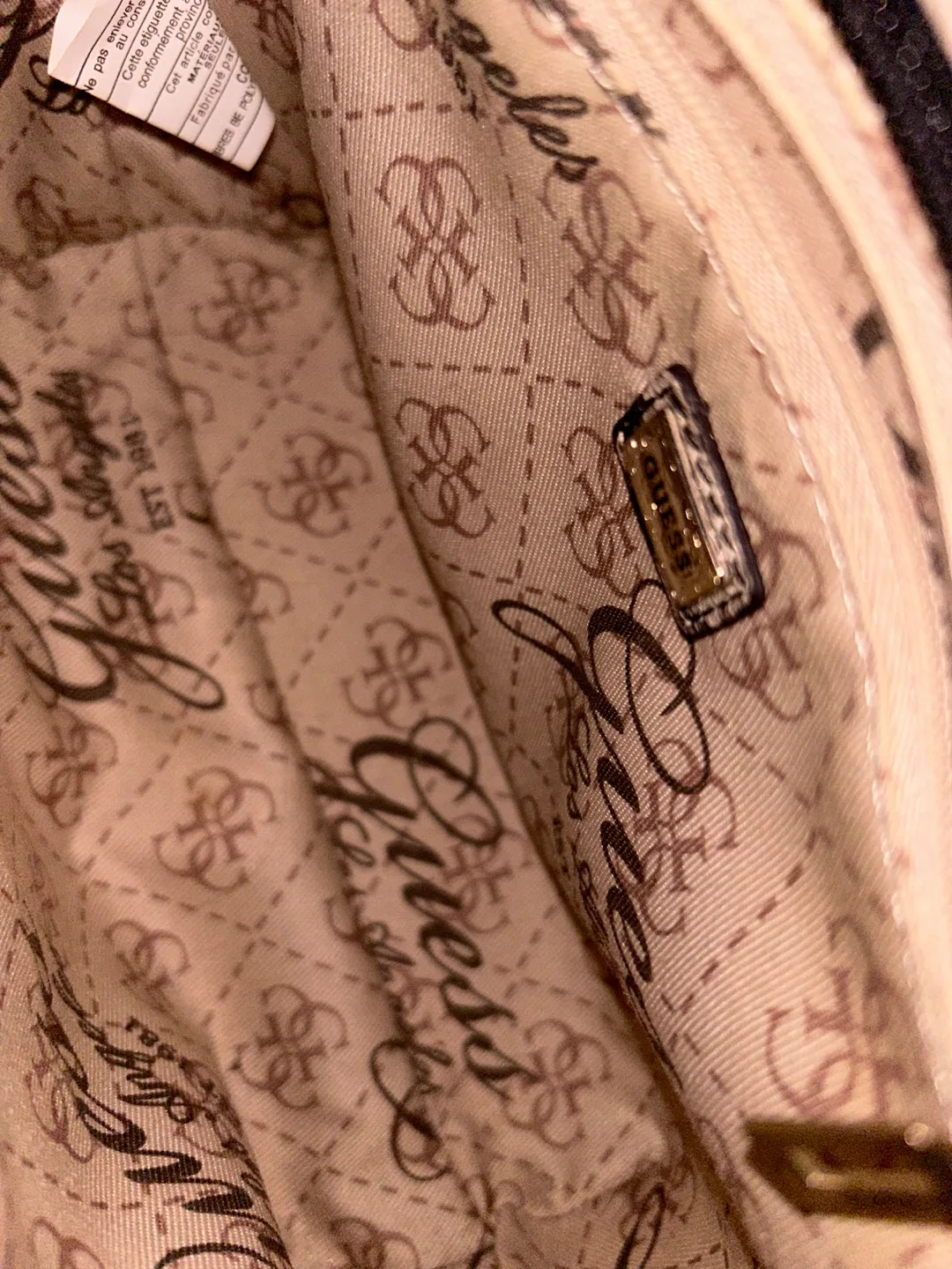 Guess Leopard Print Tote Bag mini image indicator(3)