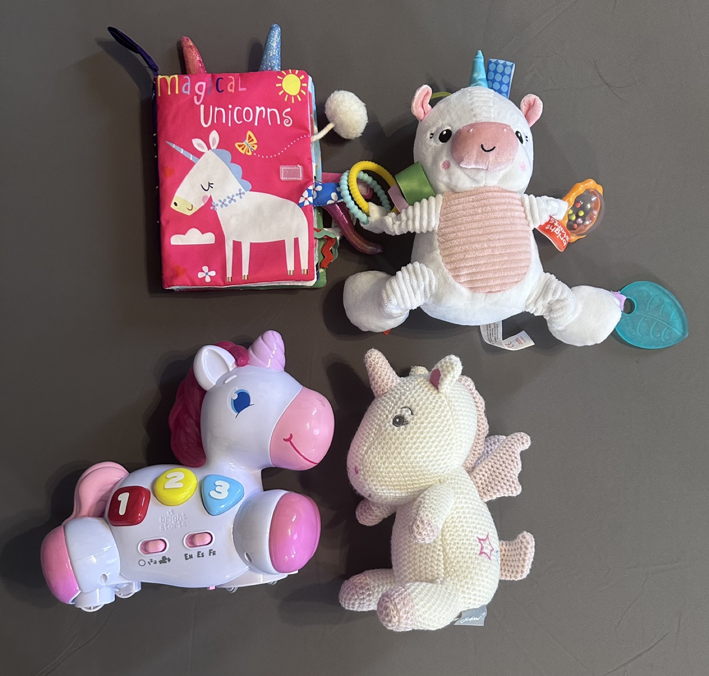 Unicorn baby toys