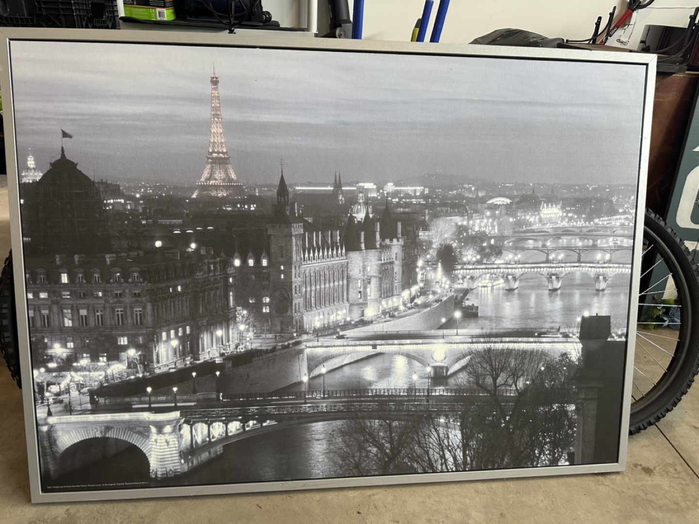 Large Paris Cityscape Canvas Wall Art