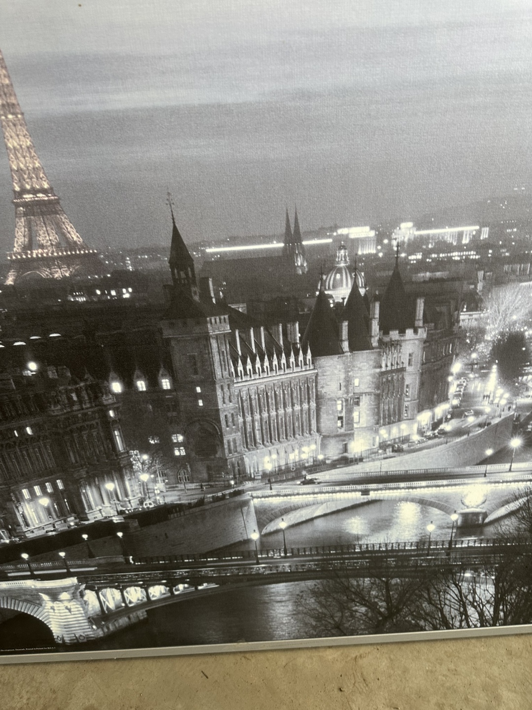Large Paris Cityscape Canvas Wall Art - photo 2