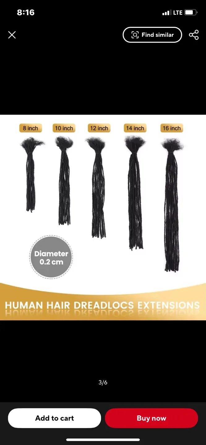 Human Hair Dreadlocks image indicator(3)