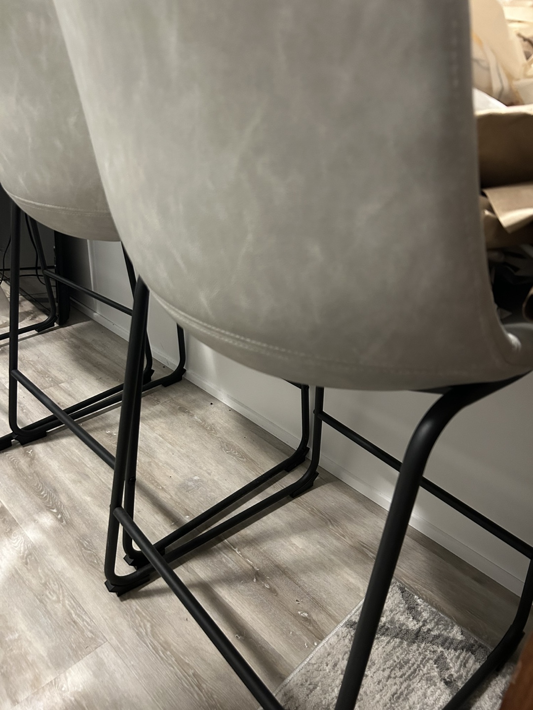 Set of Three grey Counter Height Stools - photo 2