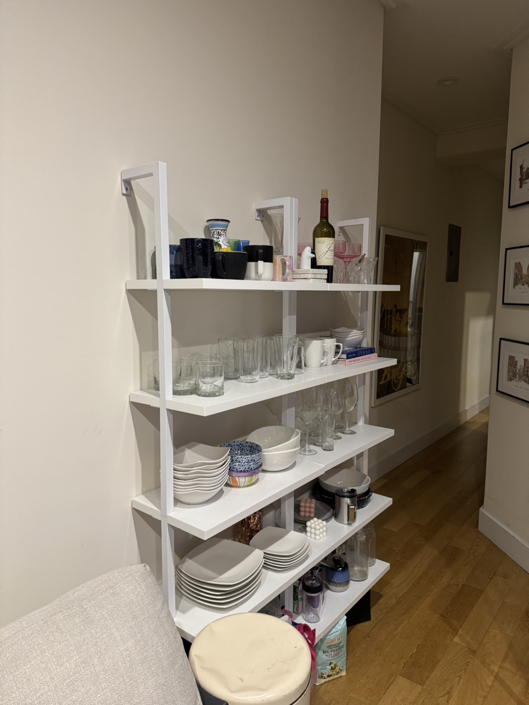 Nathan James 5-Shelf Ladder Bookshelf - White - photo 2