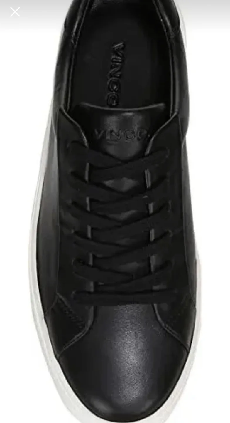 Vince Black Leather Platform Sneakers image indicator(3)