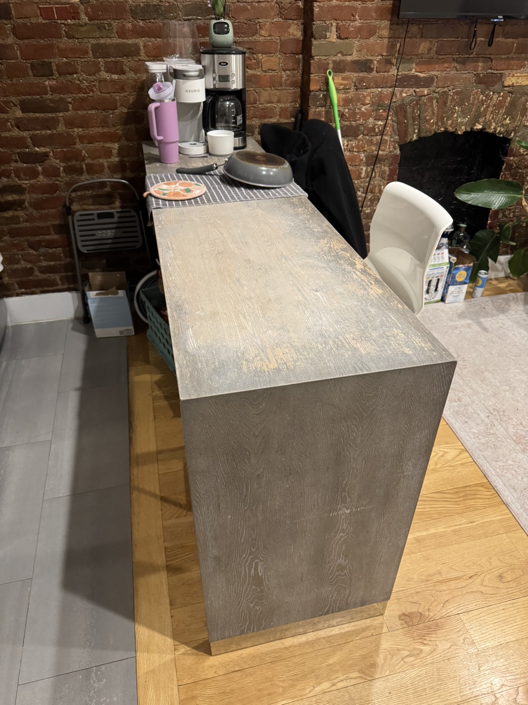 Grey Kitchen Island/Counter