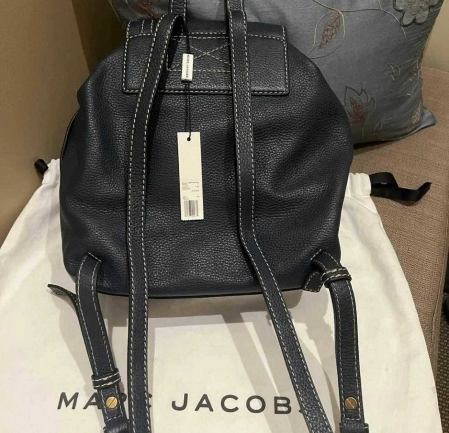 Marc Jacobs The Bold Grind Leather Backpack - Navy image indicator(2)