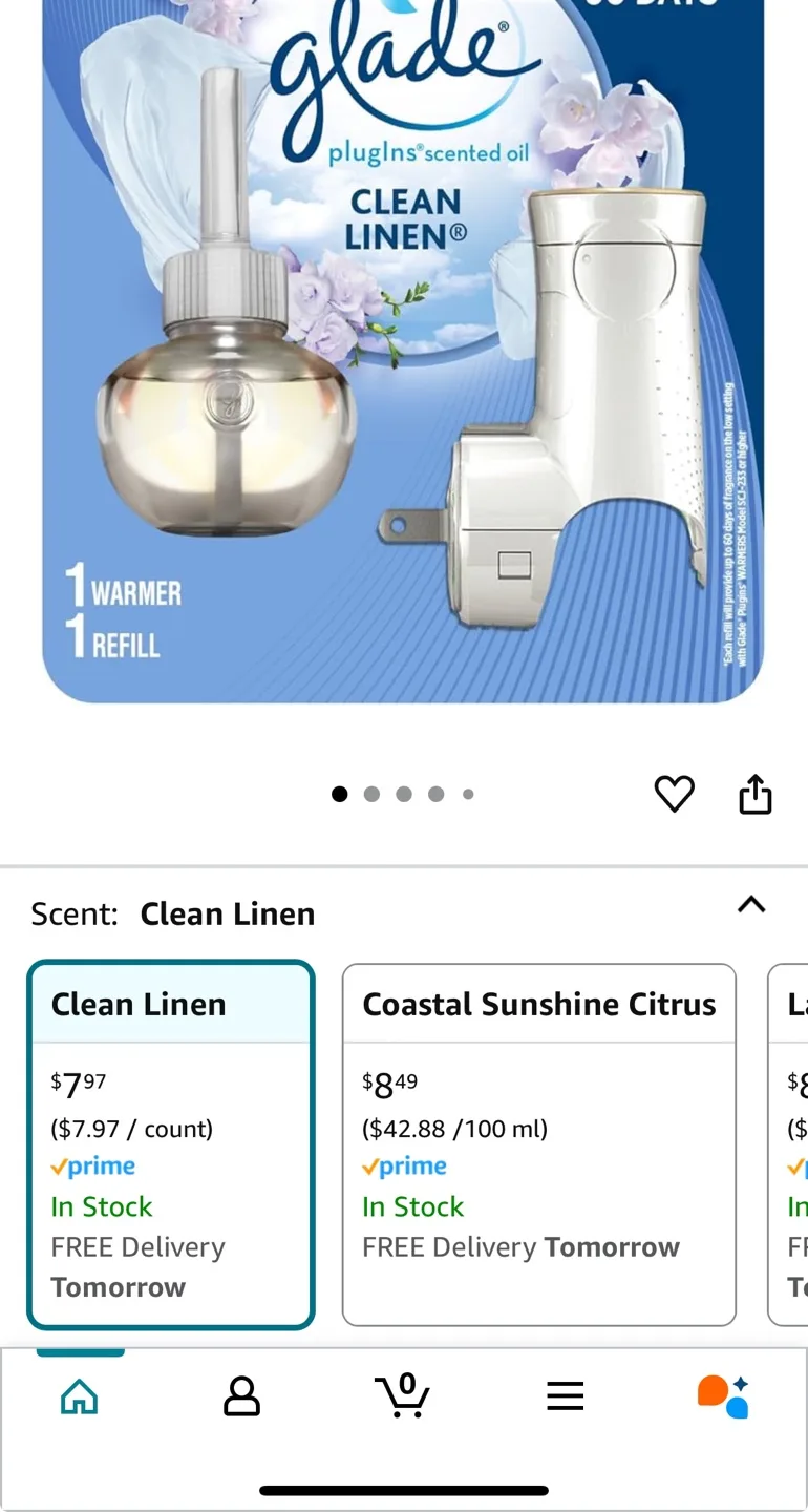 Glade Plugins Scented Oil warmer and refill - Ocean Blue💚 image indicator(5)