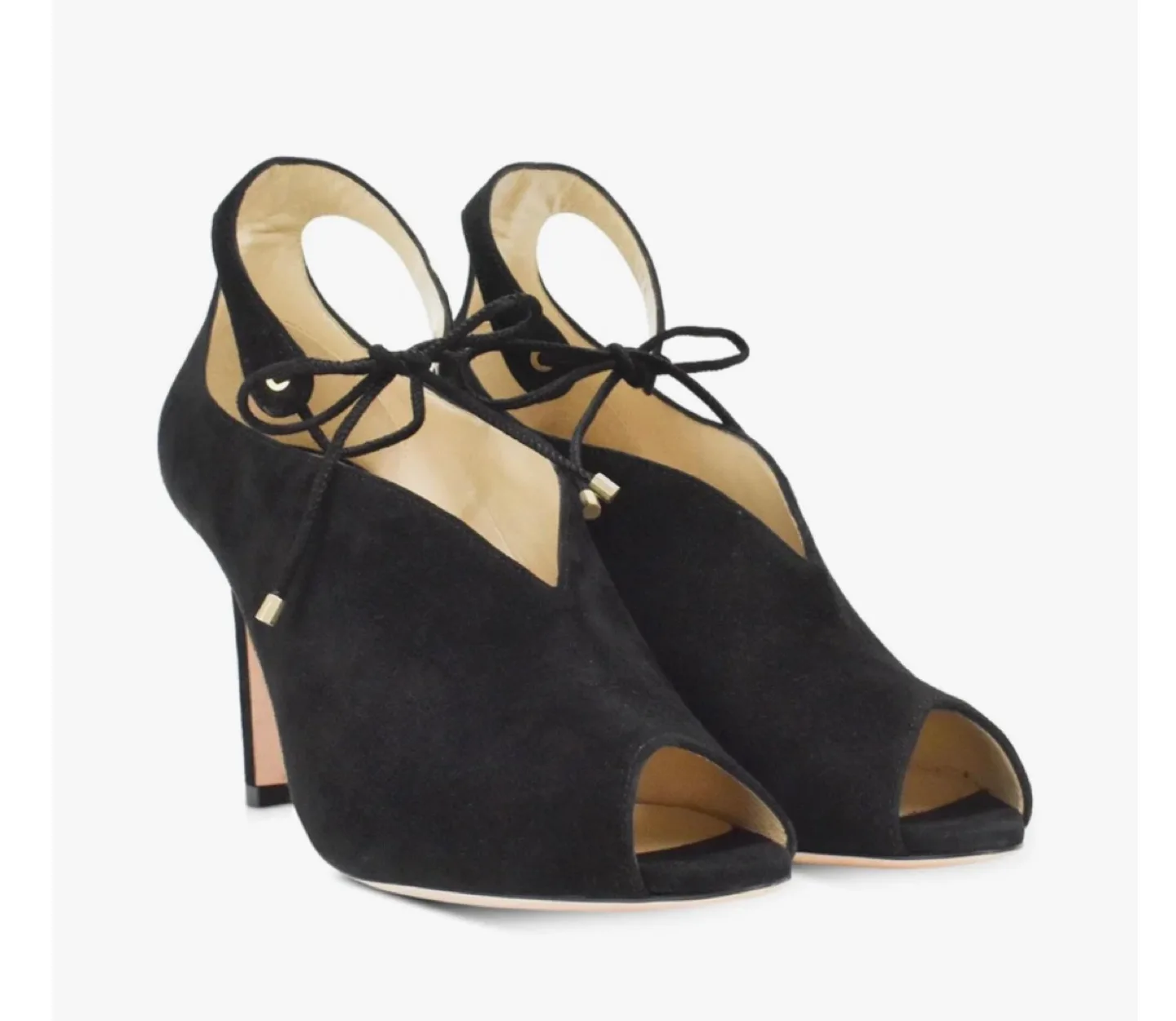Jimmy Choo Black Suede Heels fit like a 7 image indicator(5)