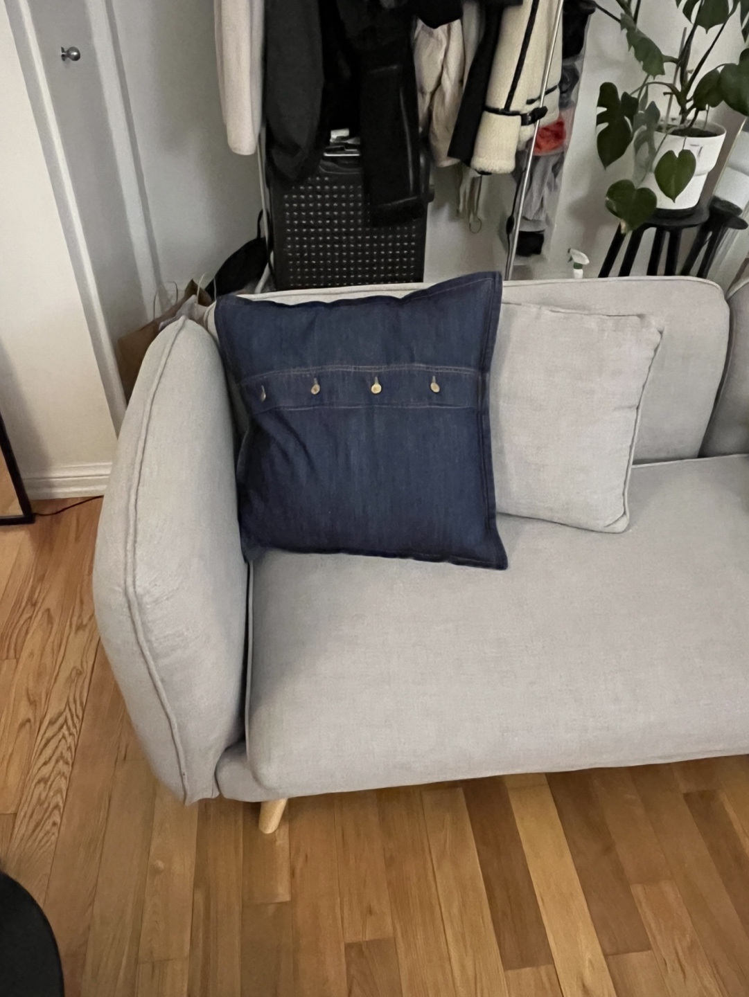Grey Sectional Sofa with Ottoman - photo 5