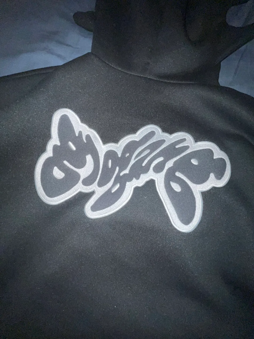 Glo-gang Black Zip-Up Hoodie with Graphic Design image indicator(8)