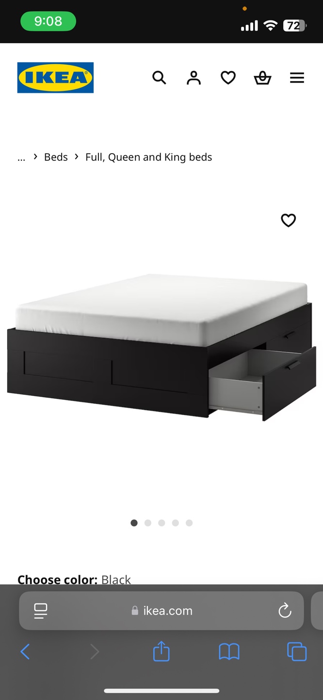 Double Bed Frame with Drawers with Mattress