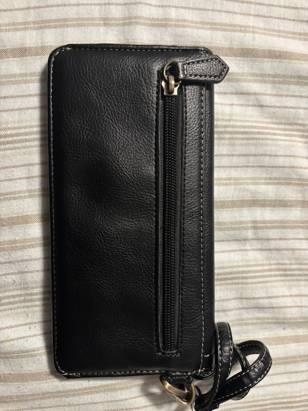Black Leather Wristlet Wallet - photo 2