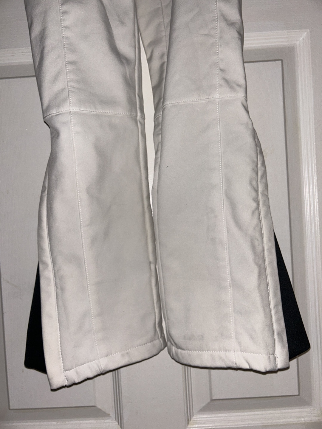 Women's White Snow Pants with Suspenders - photo 3