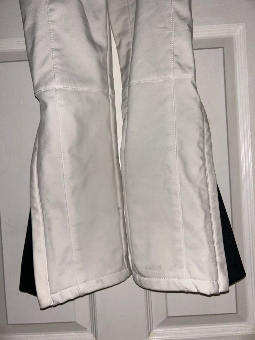 Women's White Snow Pants with Suspenders image indicator(3)