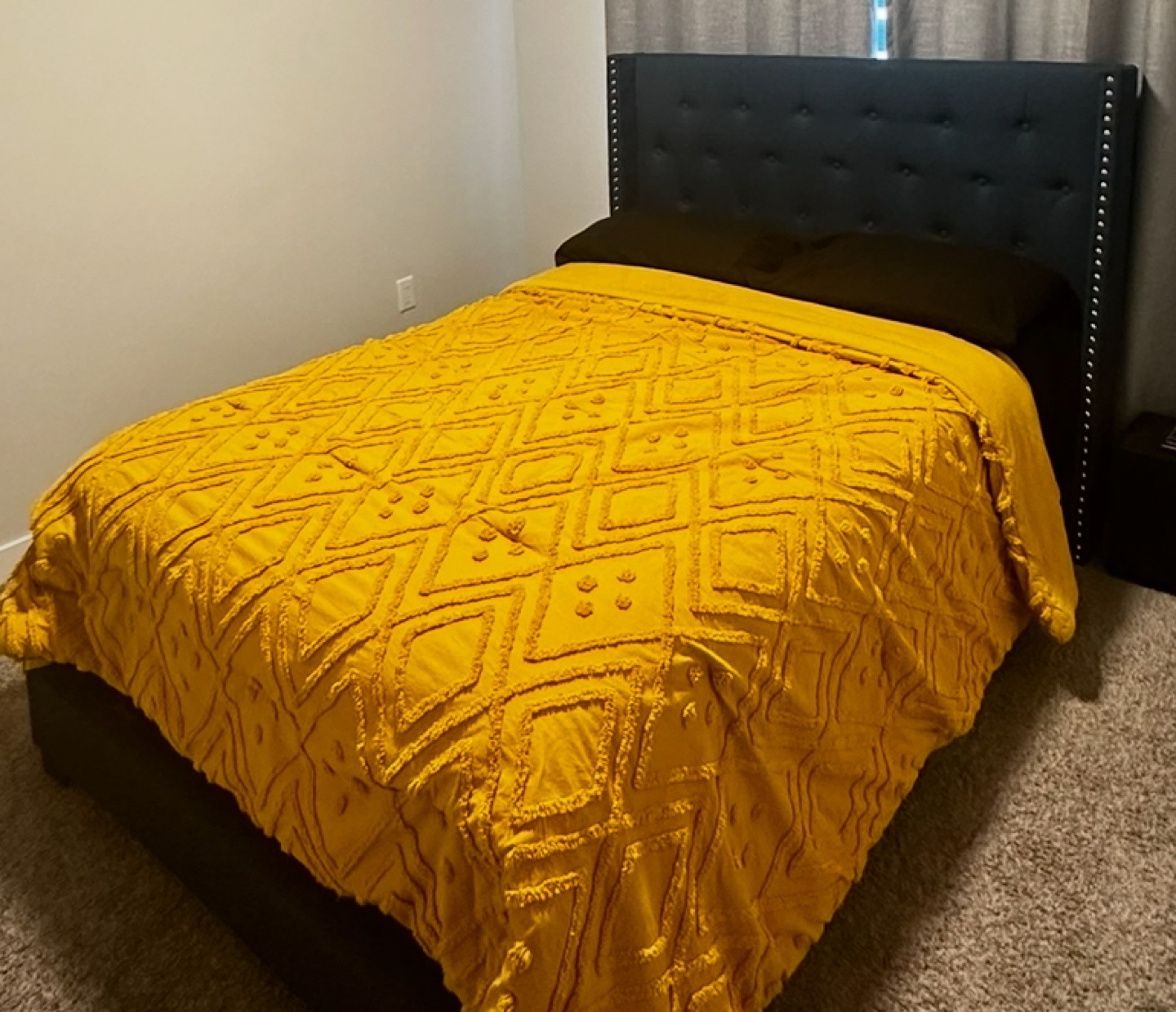 Double Bed frame, Mattress and box spring