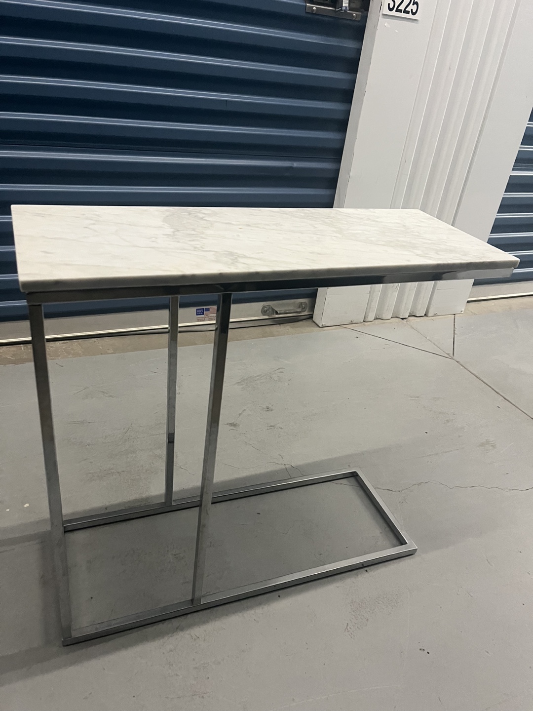 Structube Modern Marble Top Side Table