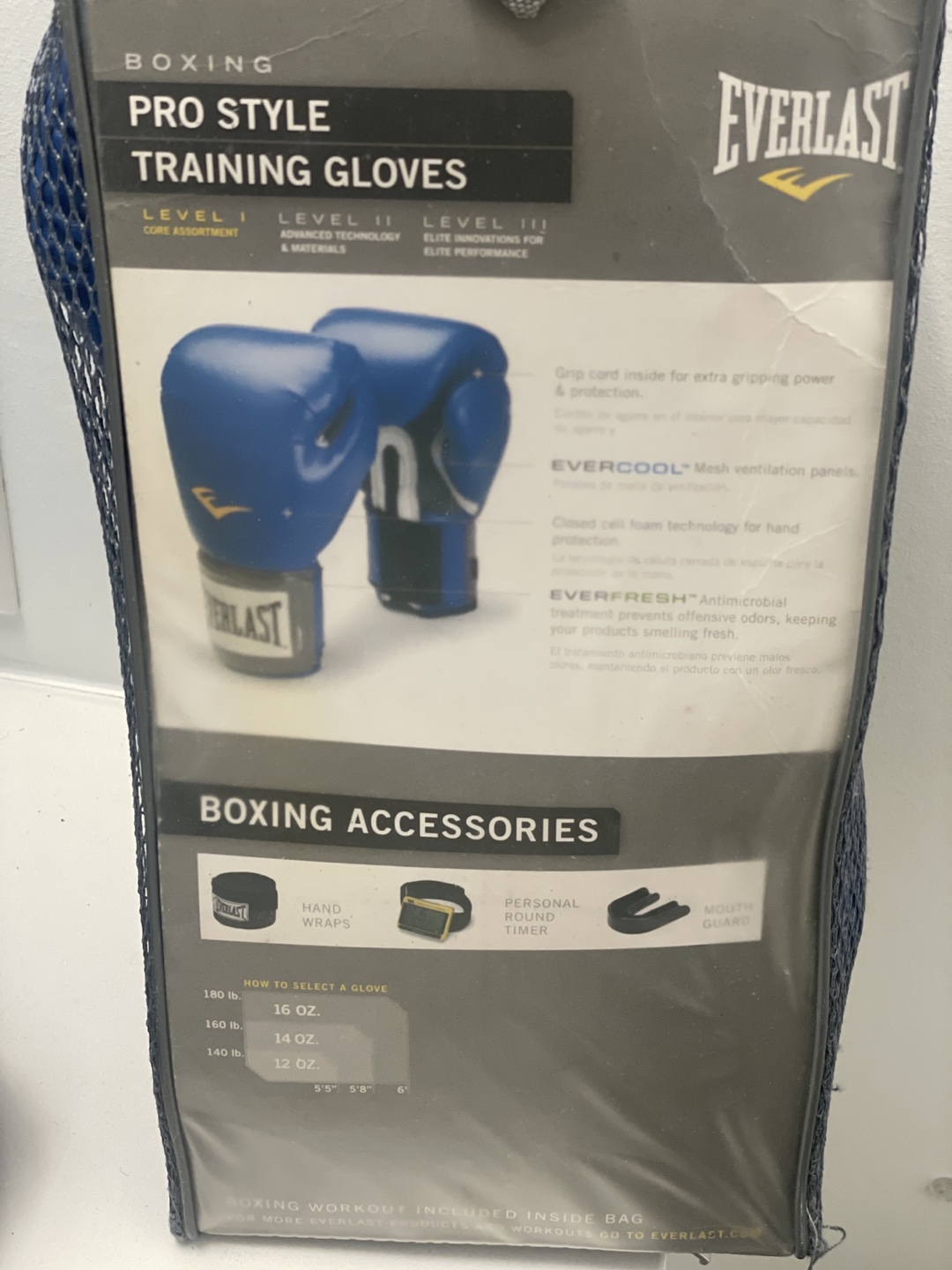 Everlast Pro Style Training Gloves - 12 oz 💚 - photo 2
