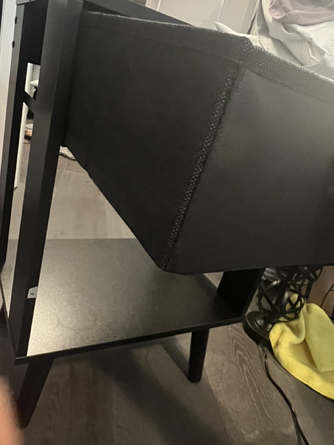 Pair of Black Nightstands with Drawers - photo 3