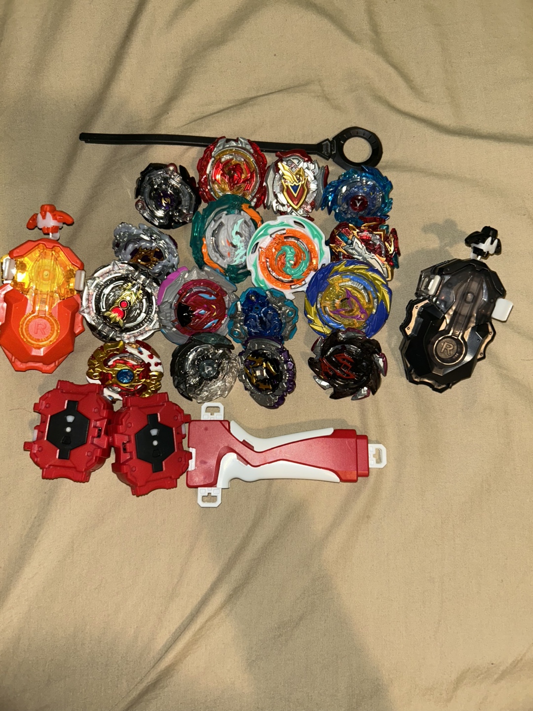 Bulk Beyblade Burst Lot -  Many Tops and Launchers