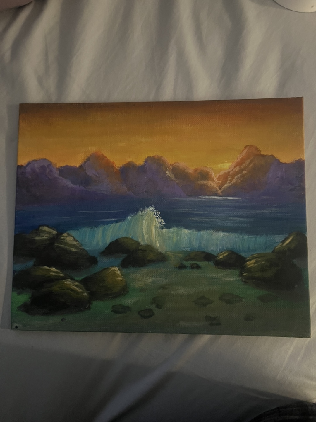 Original Ocean Sunset Painting
