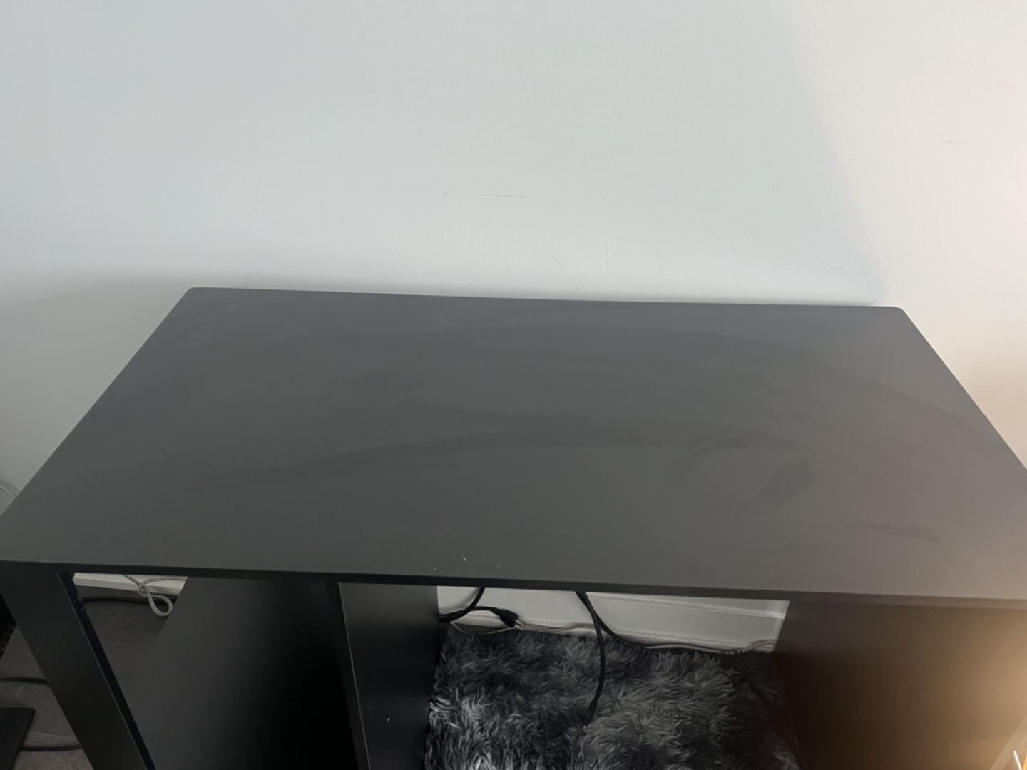 Black Computer Desk with Shelves