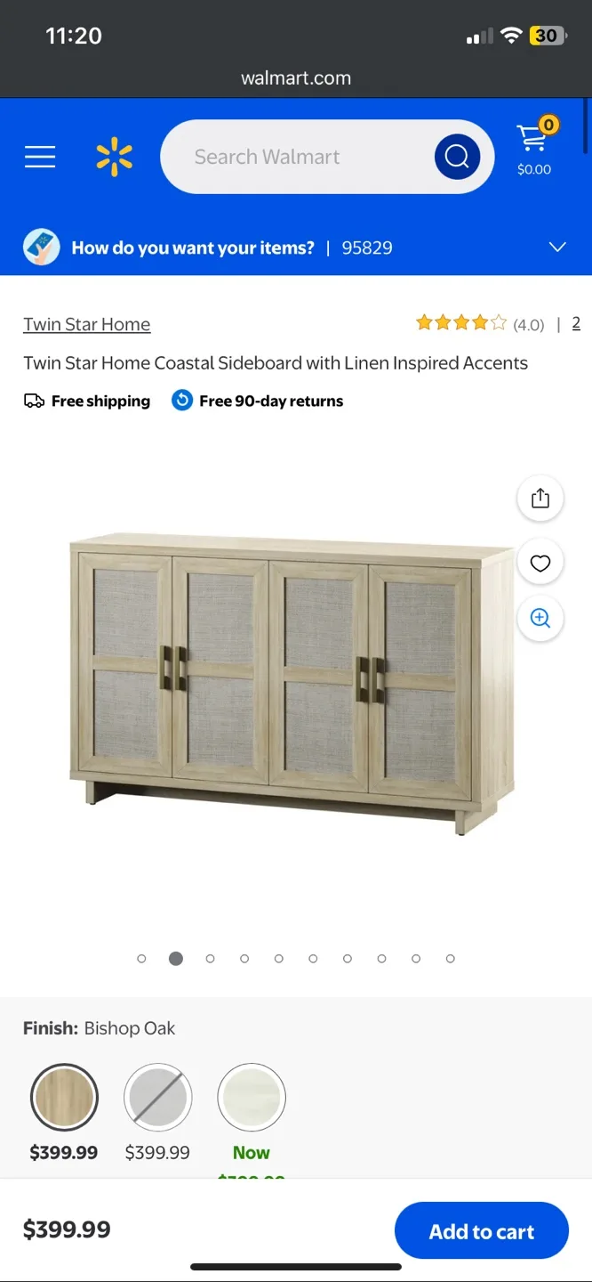 Walmart Wayfair Twin Star Home Sideboard Storage Cabinet image indicator(6)