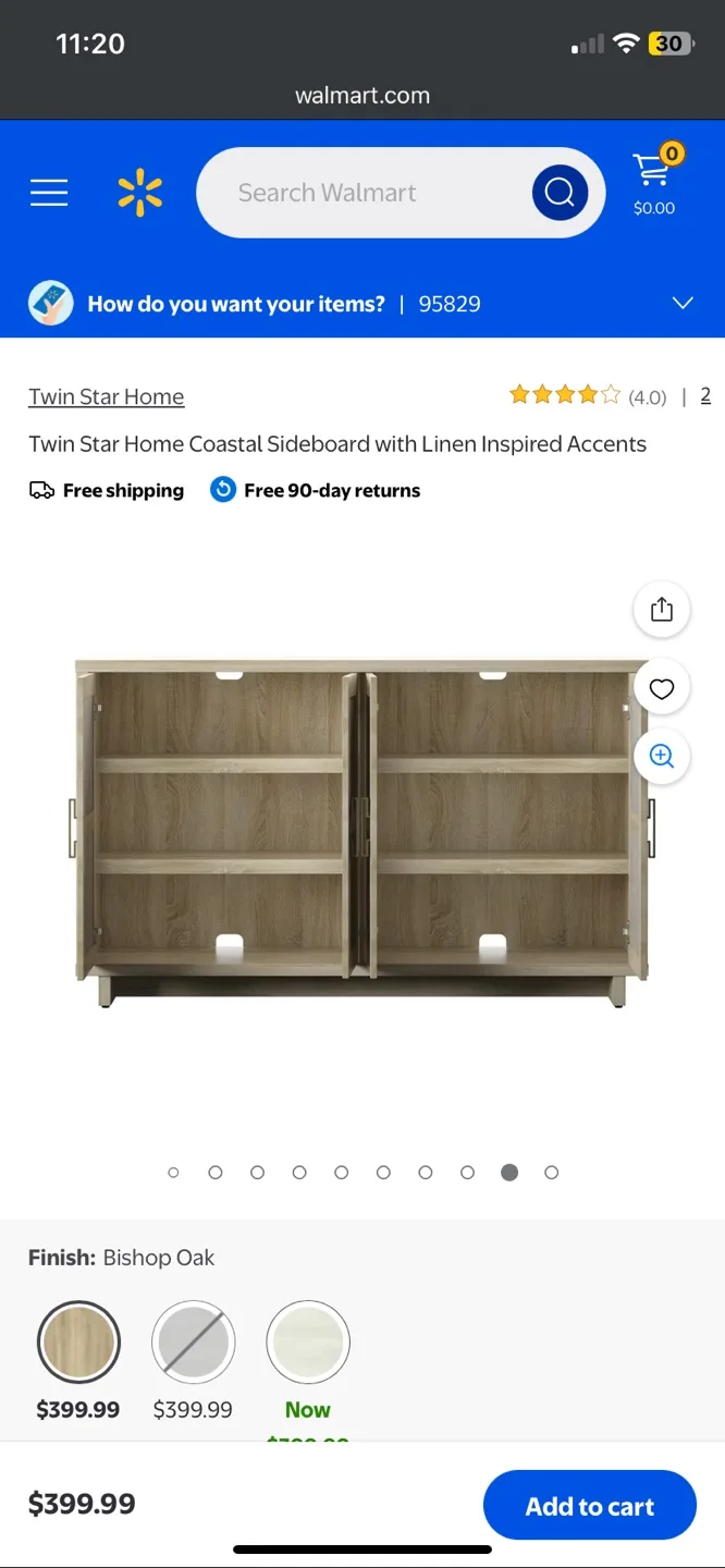 Walmart Wayfair Twin Star Home Sideboard Storage Cabinet image indicator(8)