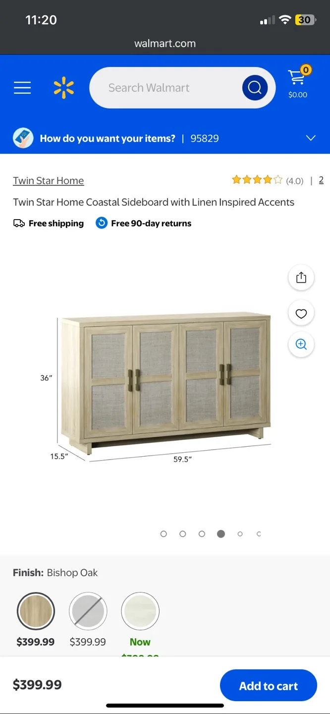 Walmart Wayfair Twin Star Home Sideboard Storage Cabinet image indicator(7)