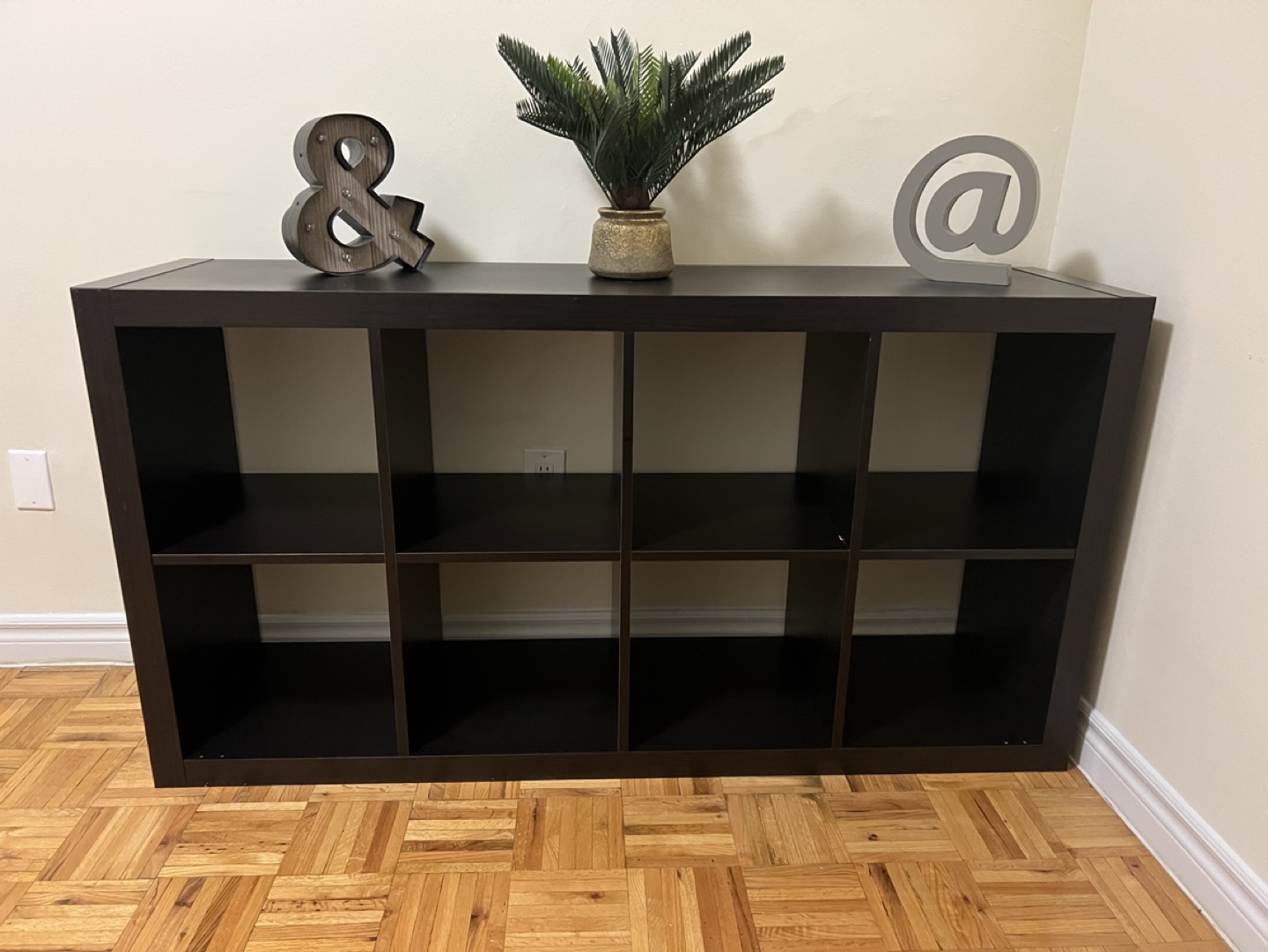 IKEA Kallax 1x2 Dark Brown Shelving Unit