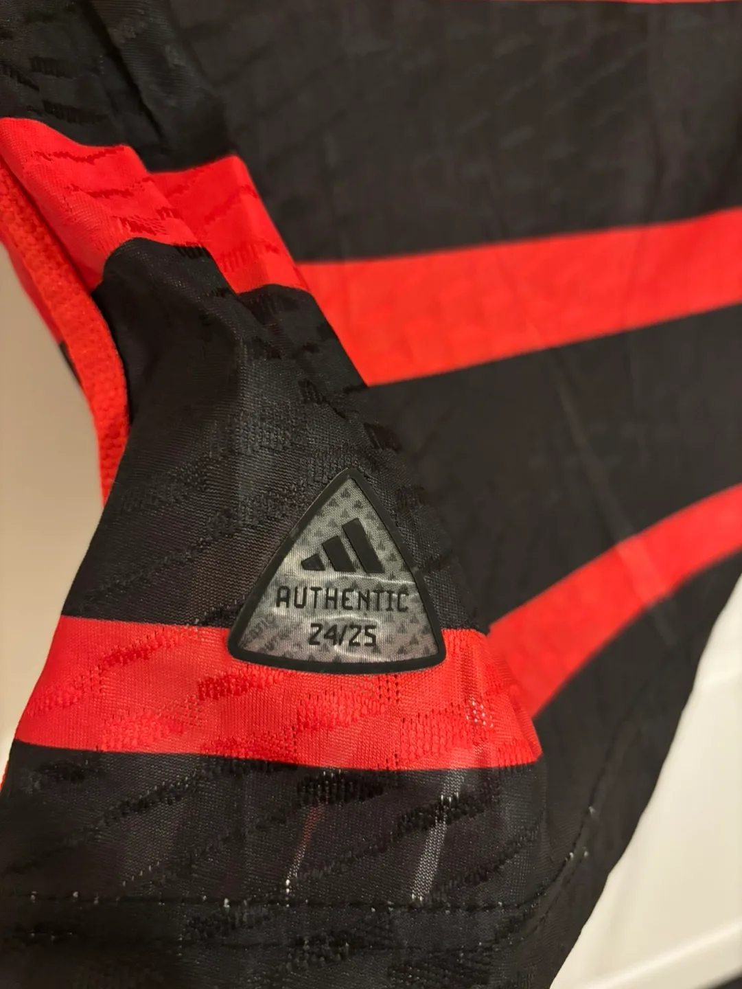 BNWT Authentic Player Version Small Flamengo Home Adidas Jersey image indicator(4)