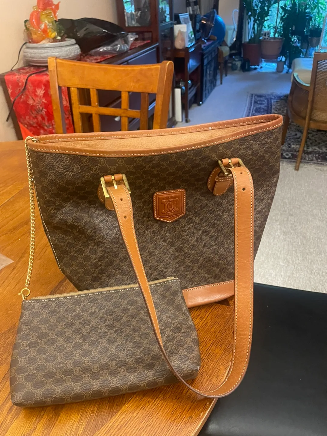 Vintage Celine Bucket Bag and Pouch Set image indicator(2)